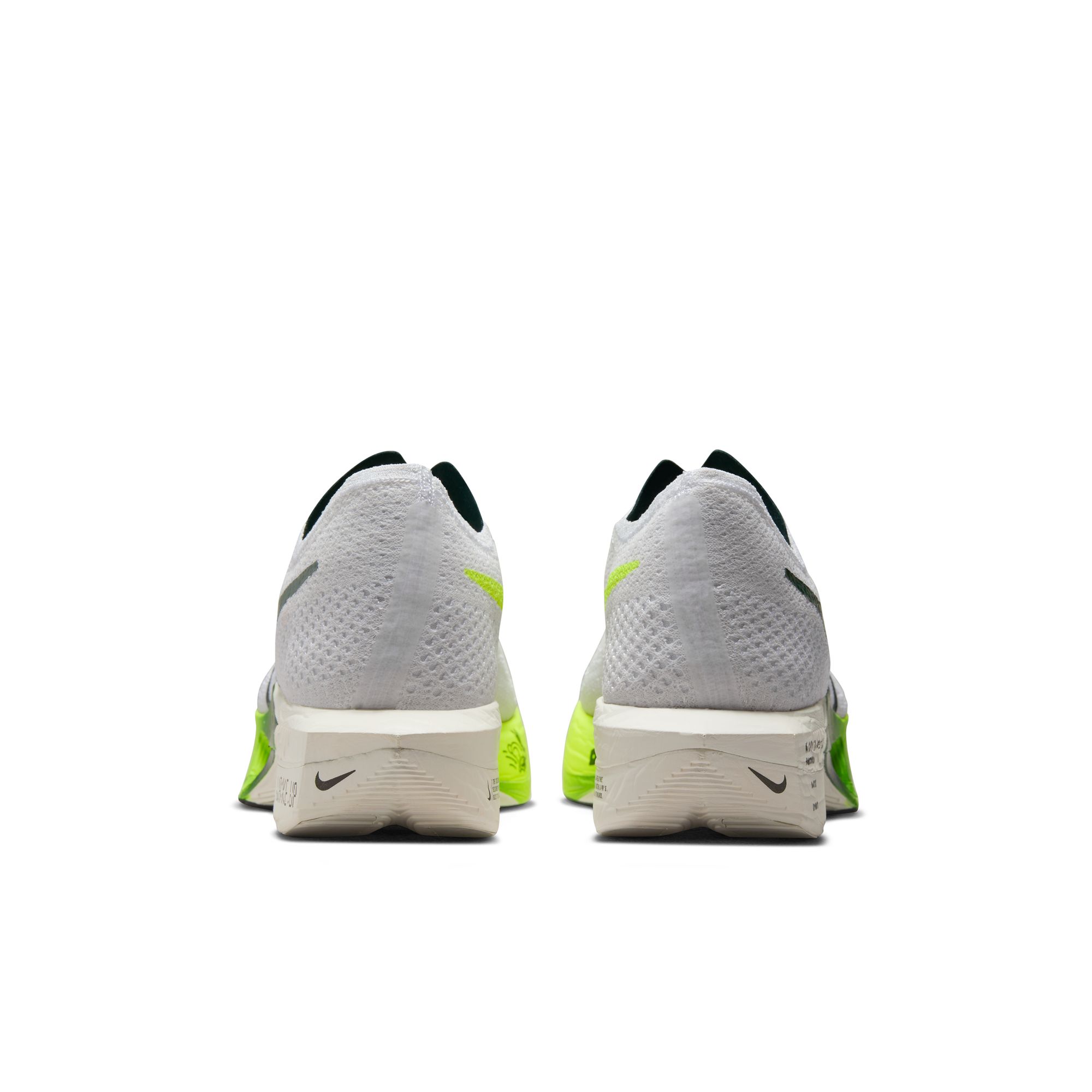 NIKE MEN'S VAPORFLY NEXT% 3 WHT/GRN NIKE MEN'S VAPORFLY NEXT% 3 WHT/GRN