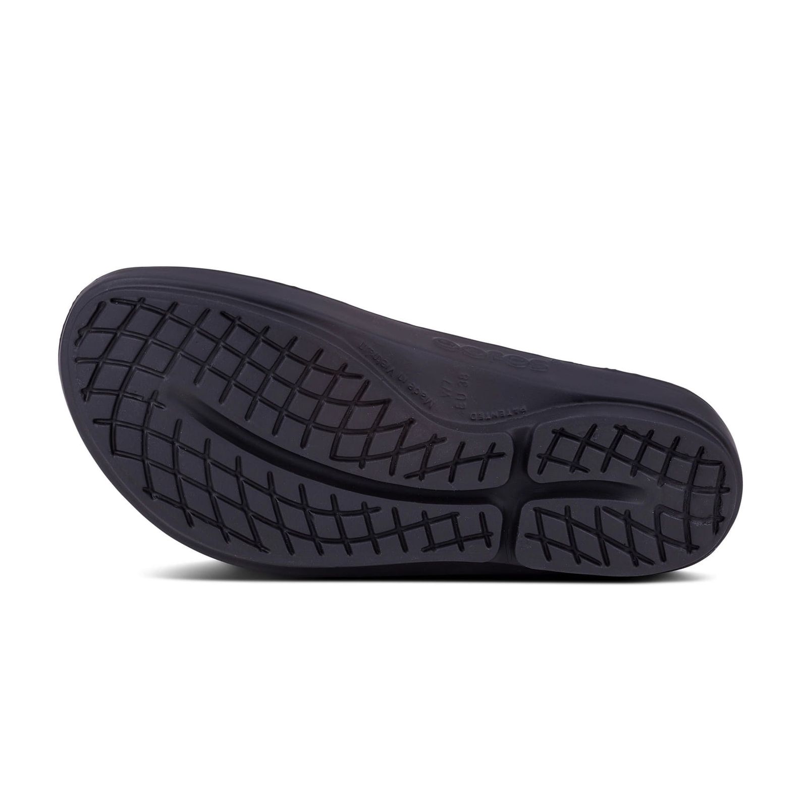  OOFOS OOriginal Sandal, Black - Men's Size 3, Women's Size 5 -  Lightweight Recovery Footwear - Reduces Stress on Feet, Joints & Back -  Machine Washable