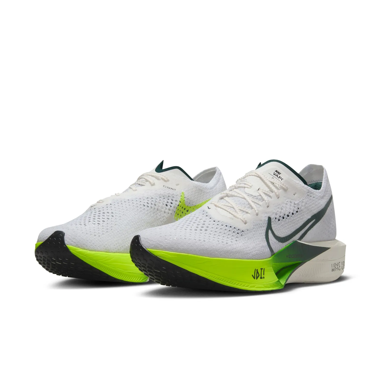 NIKE MEN'S VAPORFLY NEXT% 3 WHT/GRN