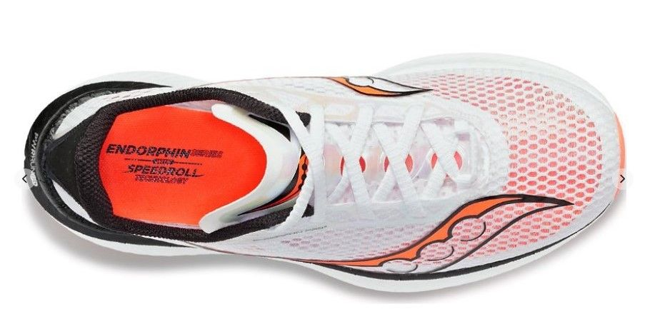 SAUCONY MEN'S ENDORPHIN PRO 3 WHITE/BLACK/VIZI