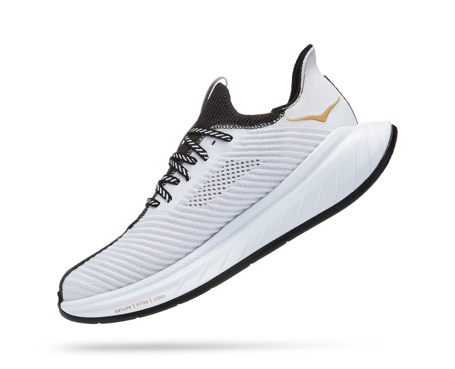１１２３ HOKA WOMEN'S CARBON X 3 BLACK / WHITE