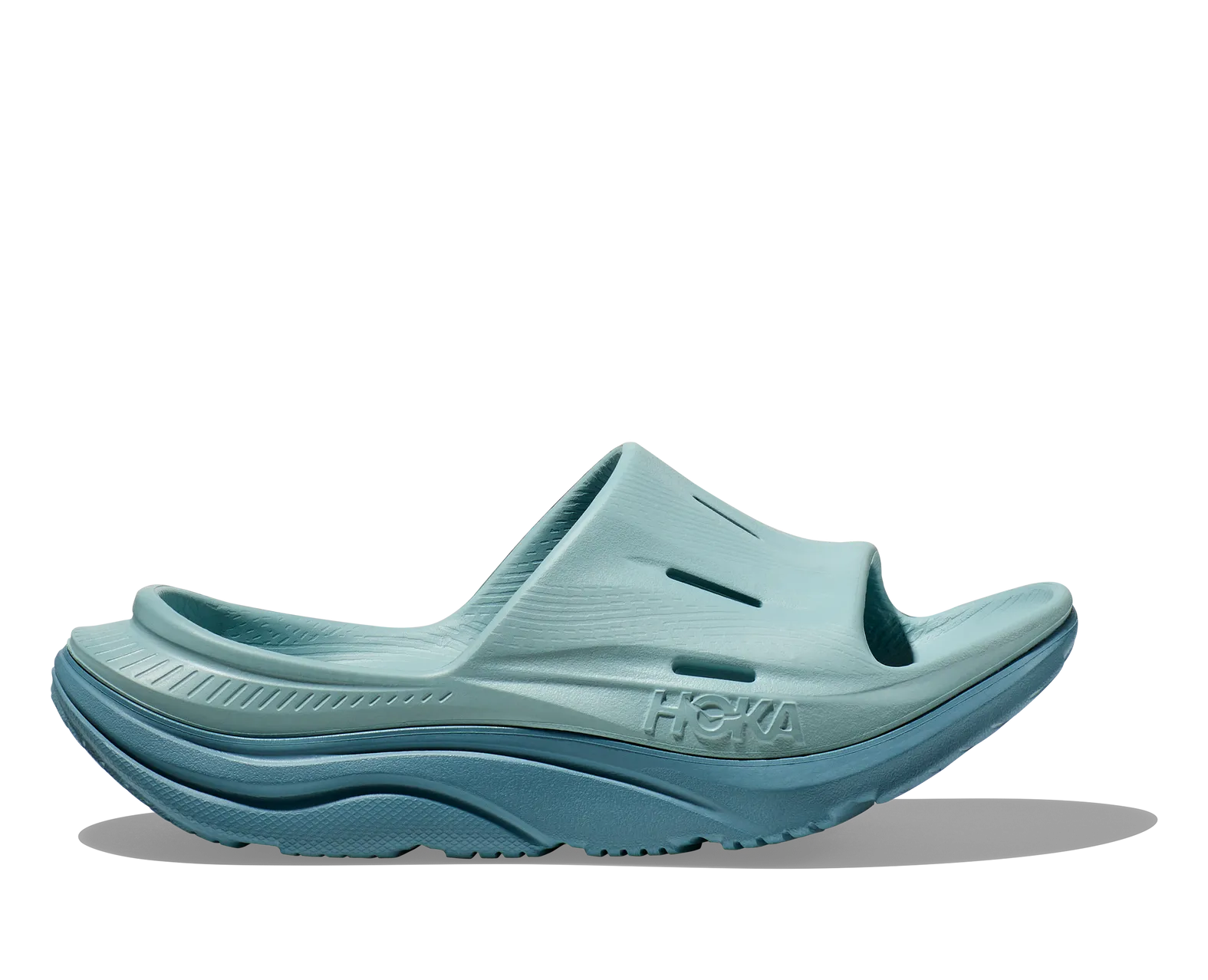HOKA UNISEX ORA RECOVERY SLIDE 3 CLOUD BLUE / STONE BLUE